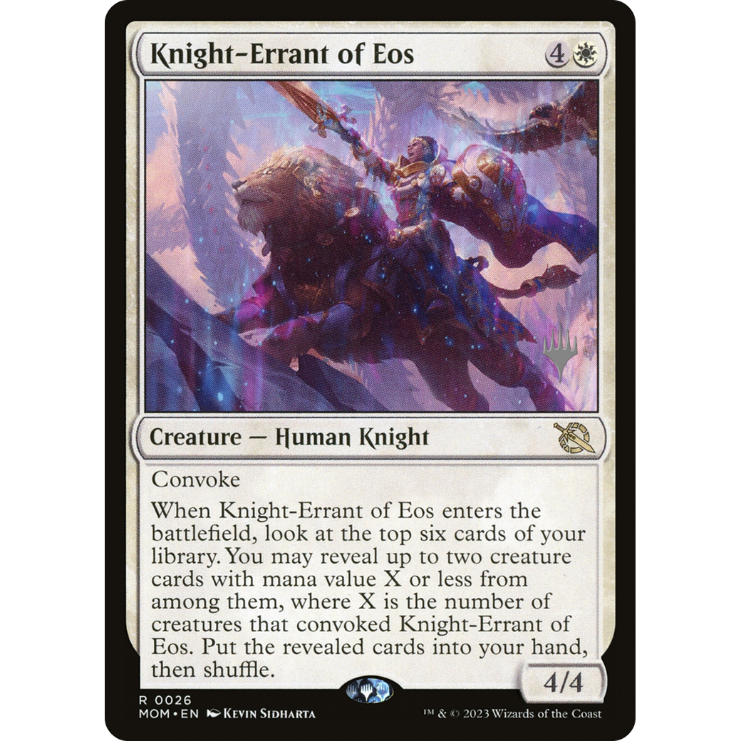Knight-Errant of Eos (PPMOM-26P) - March of the Machine Promos