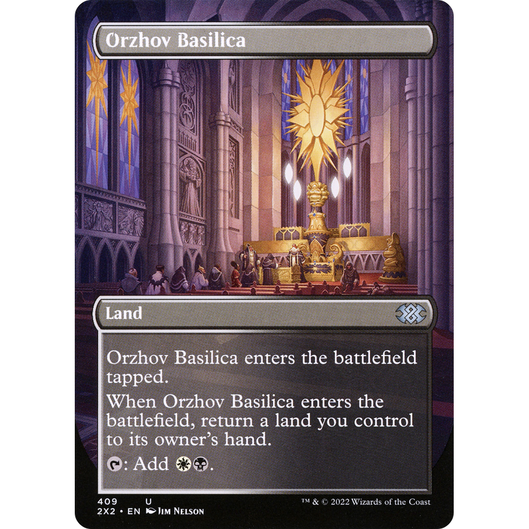 Orzhov Basilica (Borderless) (2X2-409) - Double Masters 2022 (Borderless)