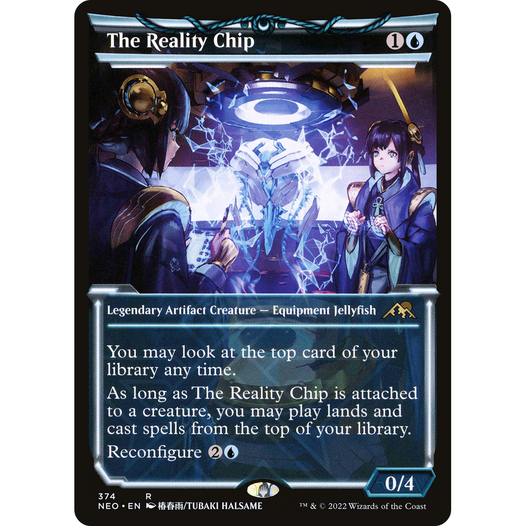 The Reality Chip (NEO-374) - Kamigawa: Neon Dynasty: (Showcase)