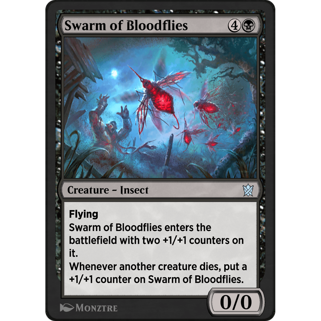 Swarm of Bloodflies (KTK-92Y) - Khans of Tarkir