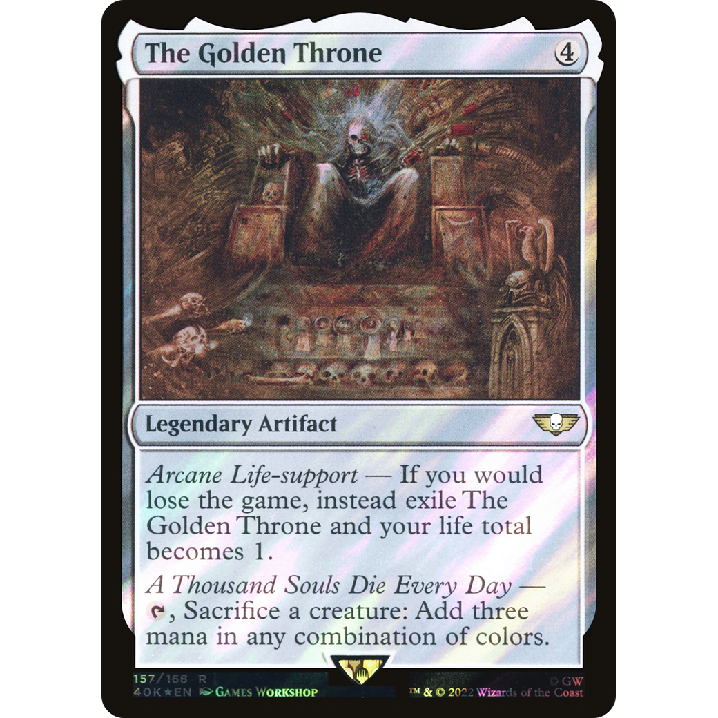 The Golden Throne (40K-157) - Warhammer 40,000 Commander Foil
