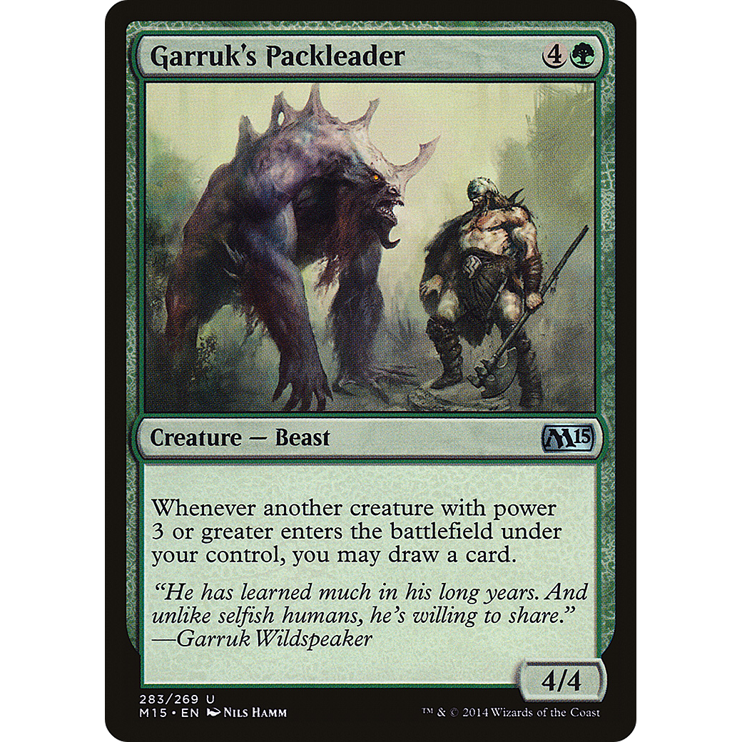 Garruk's Packleader (M15-283) - Magic 2015 Foil