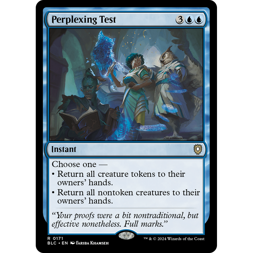 Perplexing Test (BLC-171) - Bloomburrow Commander