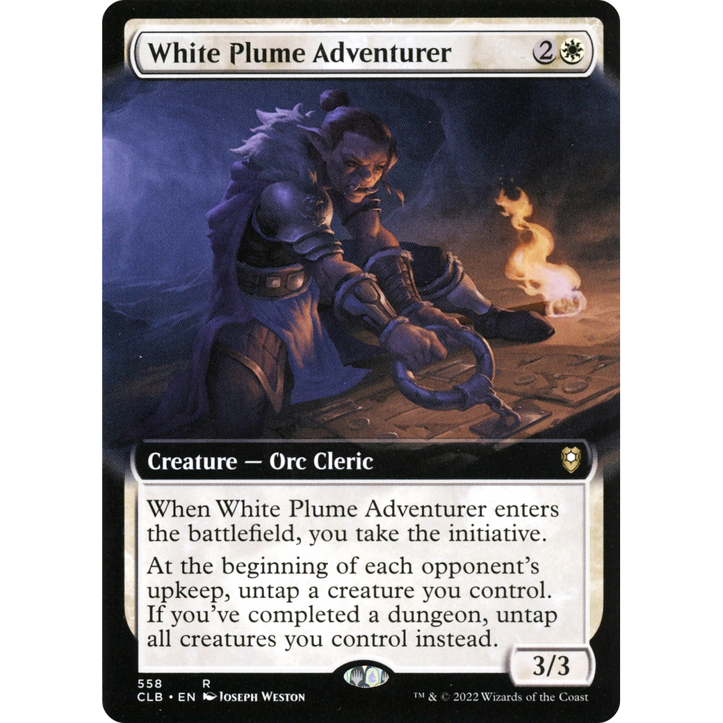 White Plume Adventurer (CLB-558) - Commander Legends: Battle for Baldur's Gate: (Extended Art) Foil