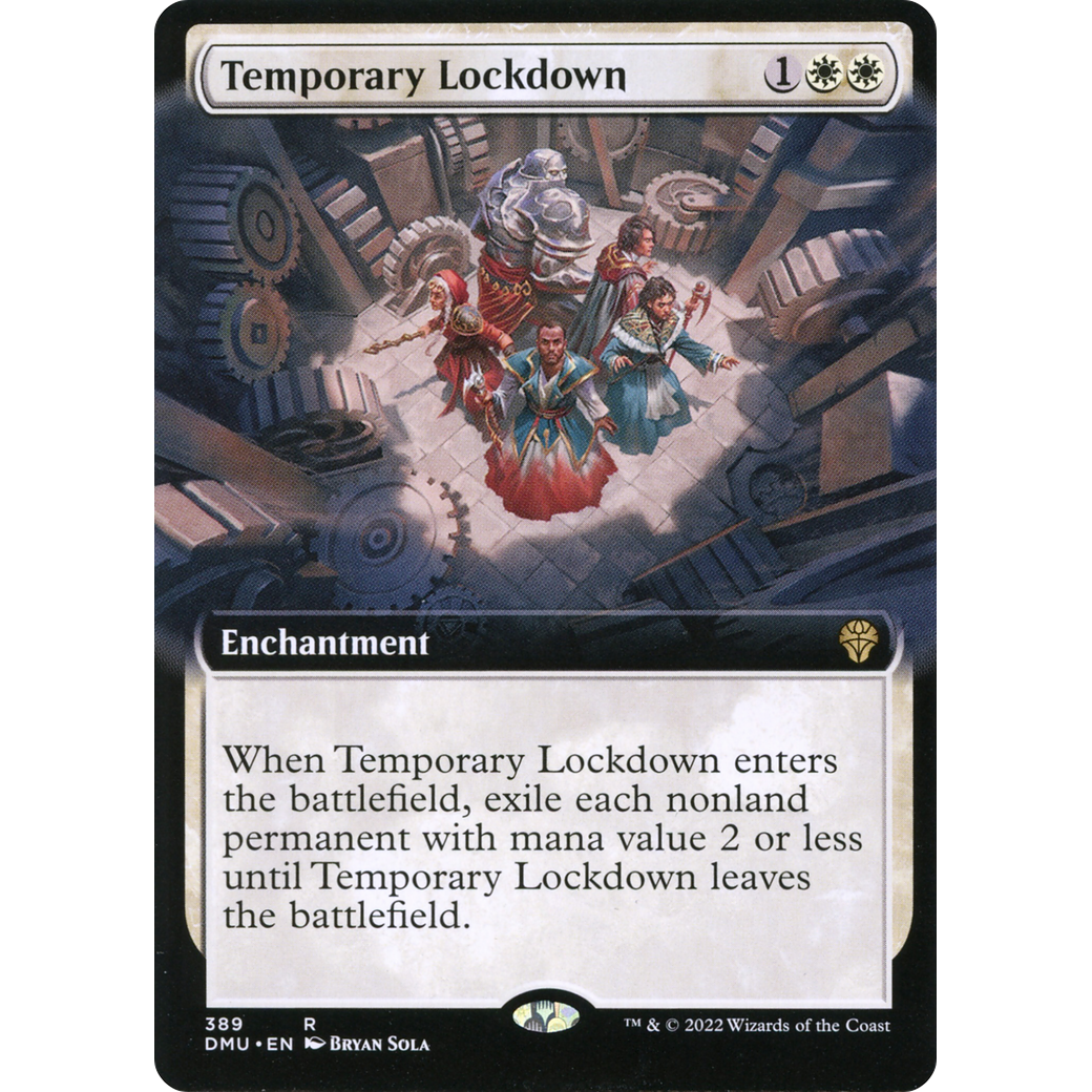 Temporary Lockdown (Extended Art) (DMU-389) - Dominaria United: (Extended Art) Foil