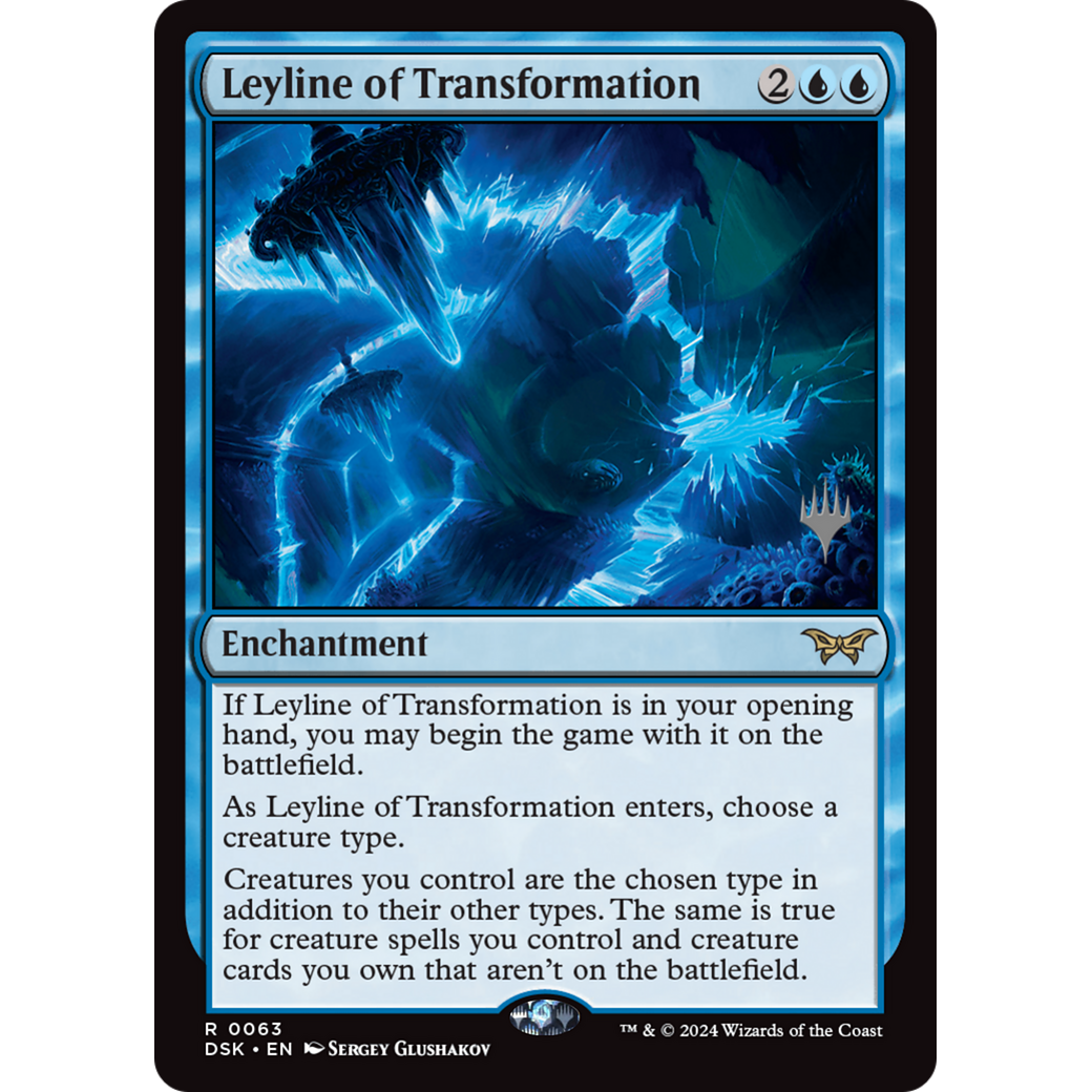 Leyline of Transformation (PPDSK-63P) - Duskmourn: House of Horror Promos Foil