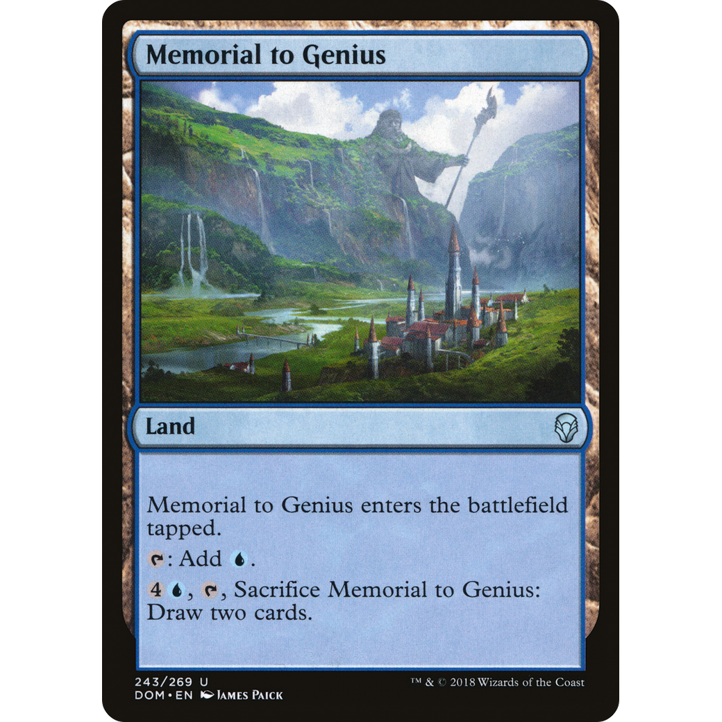 Memorial to Genius (DOM-243) - Dominaria