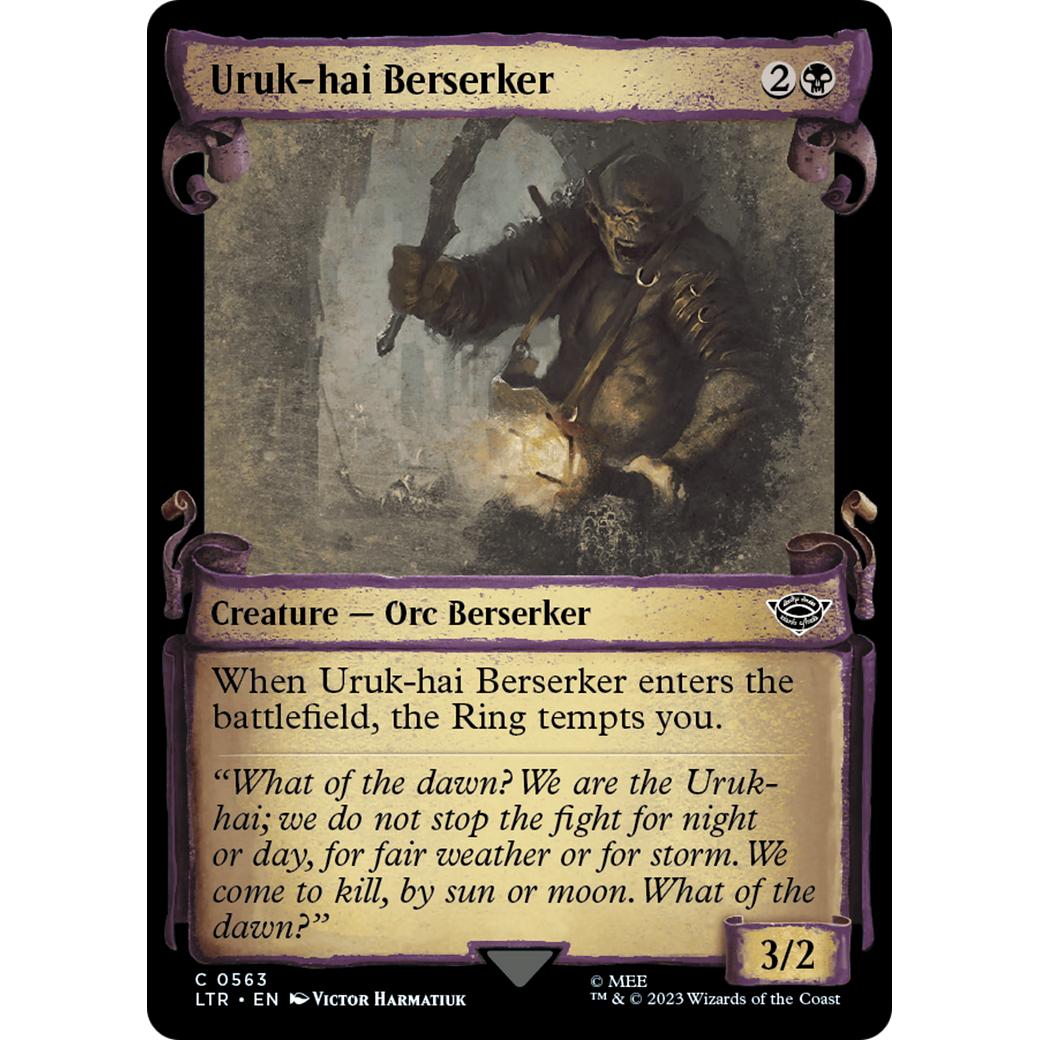 Uruk-hai Berserker (LTR-563) - The Lord of the Rings: Tales of Middle-earth: (Showcase)