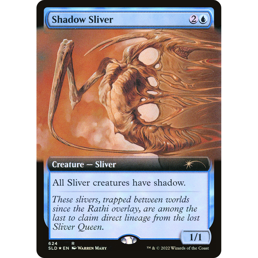 Shadow Sliver (Extended Art) (SLD-624) - Secret Lair Drop: (Extended Art) Foil