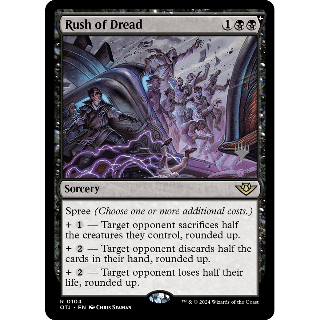 Rush of Dread (PPOTJ-104P) - Outlaws of Thunder Junction Promos Foil