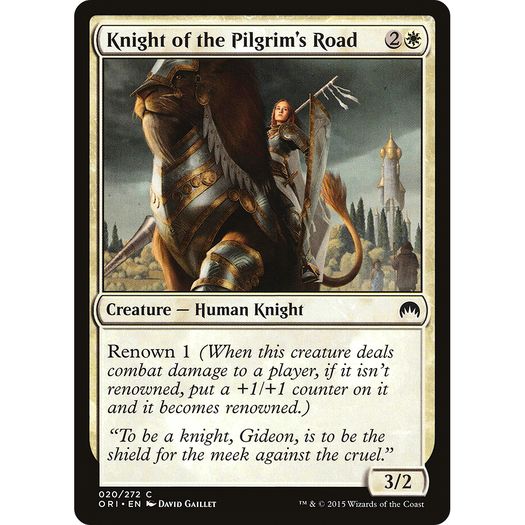 Knight of the Pilgrim's Road (ORI-020) - Magic Origins