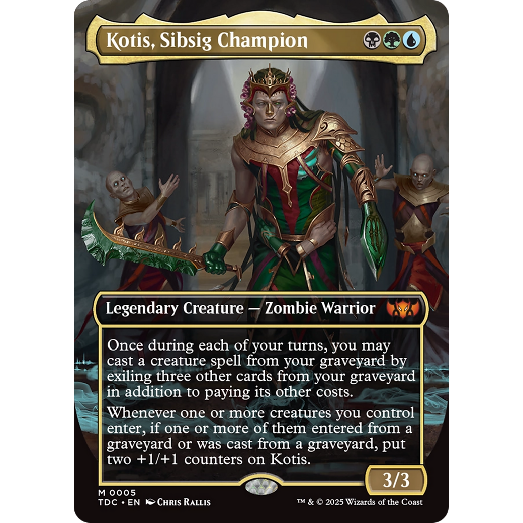 Kotis, Sibsig Champion (TDC-005) - Commander: Tarkir: Dragonstorm (Borderless)