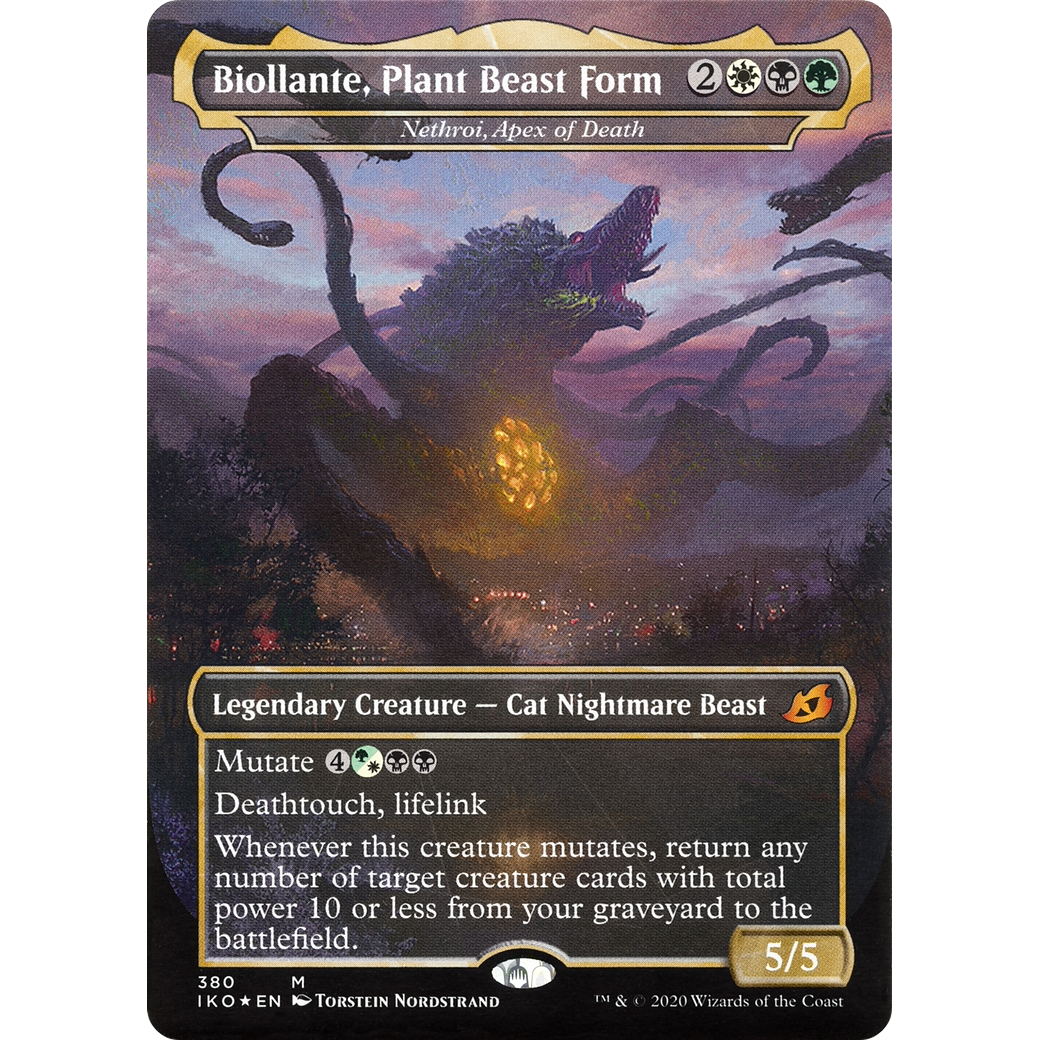 Biollante, Plant Beast Form - Nethroi, Apex of Death (IKO-380) - Ikoria: Lair of Behemoths / Biollante, Plant Beast Form (Borderless)