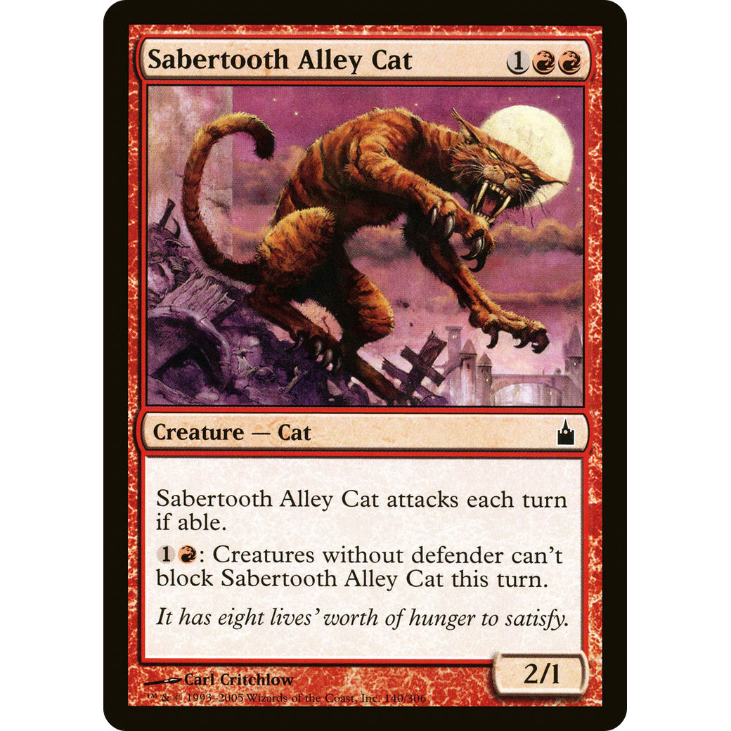 Sabertooth Alley Cat (RAV-140) - Ravnica: City of Guilds