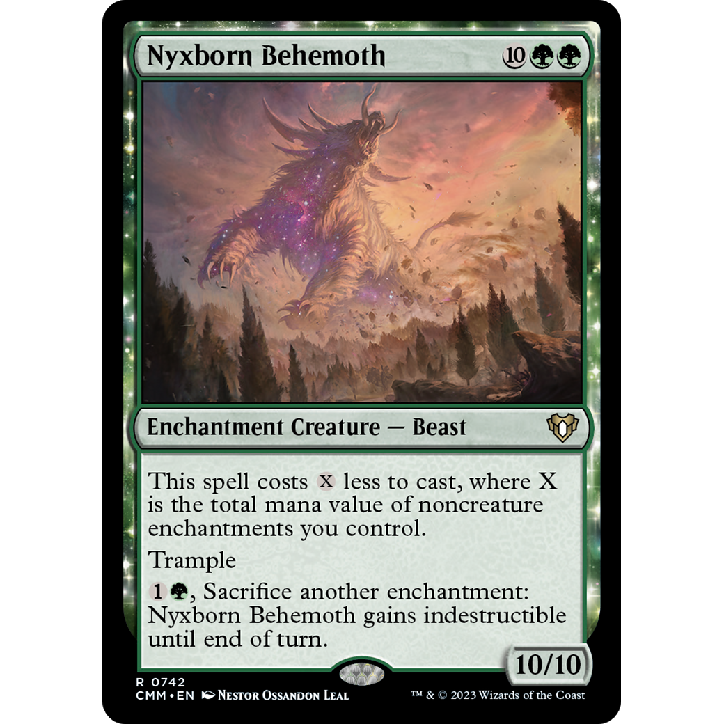 Nyxborn Behemoth (CMM-742) - Commander Masters: (enchantment)