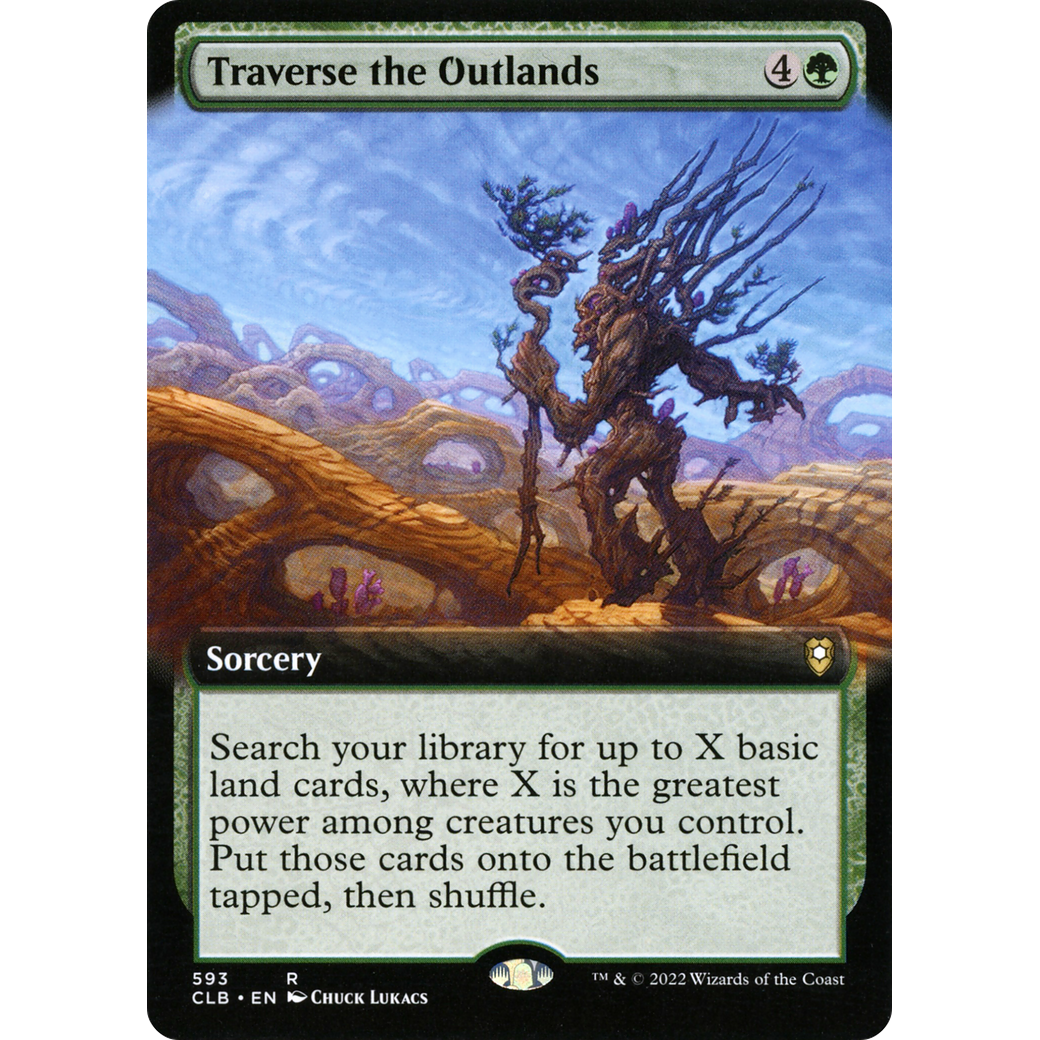 Traverse the Outlands (Extended Art) (CLB-593) - Commander Legends: Battle for Baldur's Gate: (Extended Art)