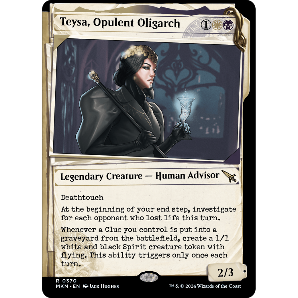 Teysa, Opulent Oligarch (MKM-370) - Murders at Karlov Manor: (Showcase) Foil