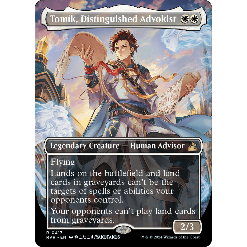 Tomik, Distinguished Advokist (RVR-417) - Ravnica Remastered (Borderless)