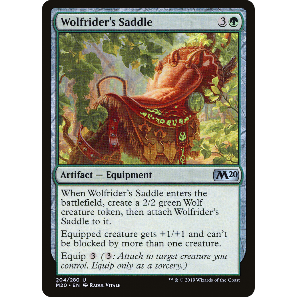 Wolfrider's Saddle (M20-204) - Core Set 2020 Foil