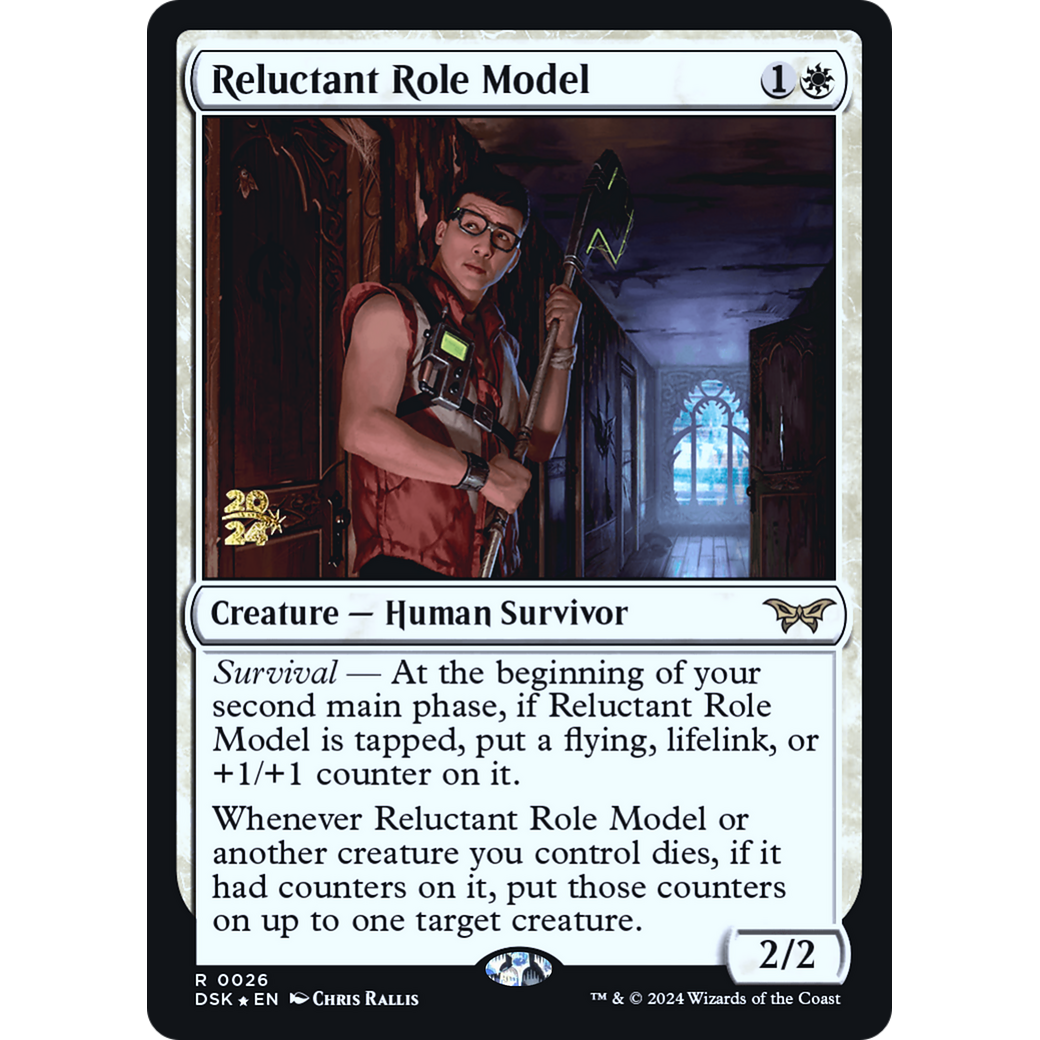 Reluctant Role Model (PRE-26S) - Duskmourn: House of Horror Promos Foil
