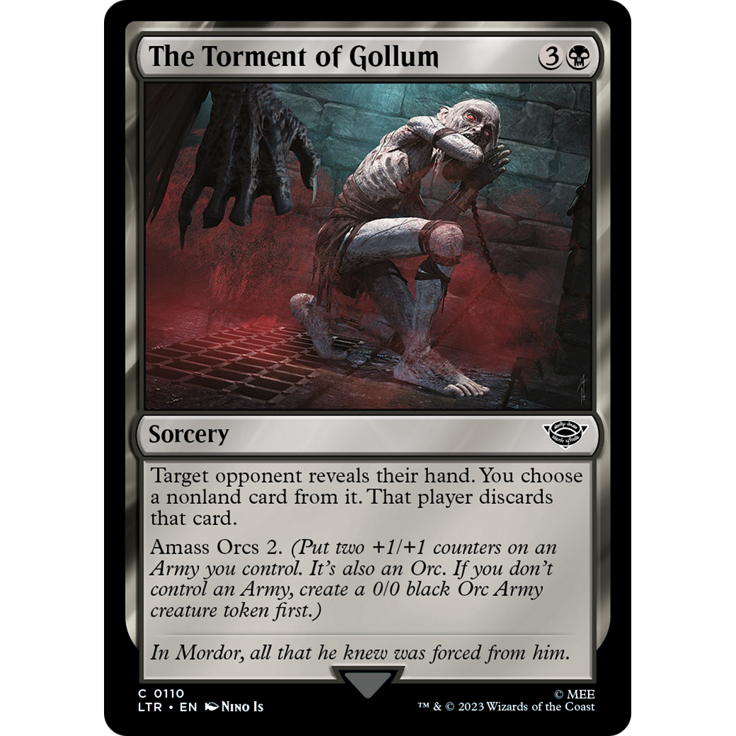 The Torment of Gollum (LTR-110) - The Lord of the Rings: Tales of Middle-earth Foil