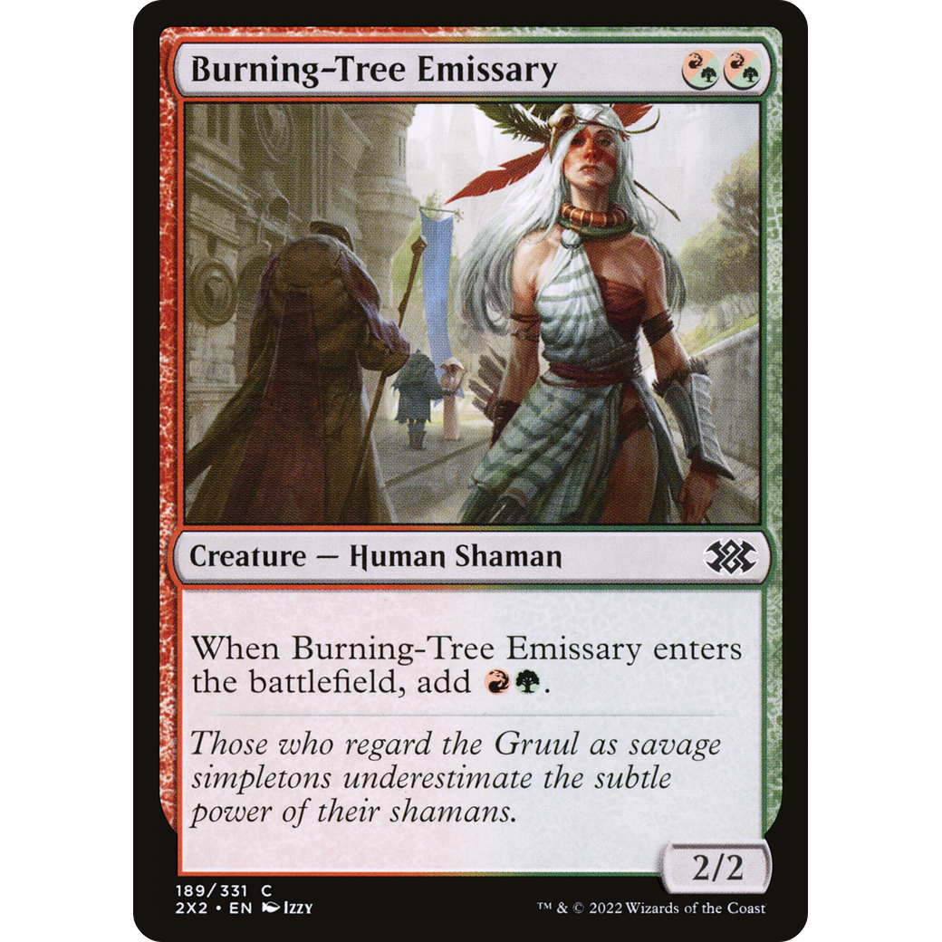 Burning-Tree Emissary (2X2-189) - Double Masters 2022 Foil