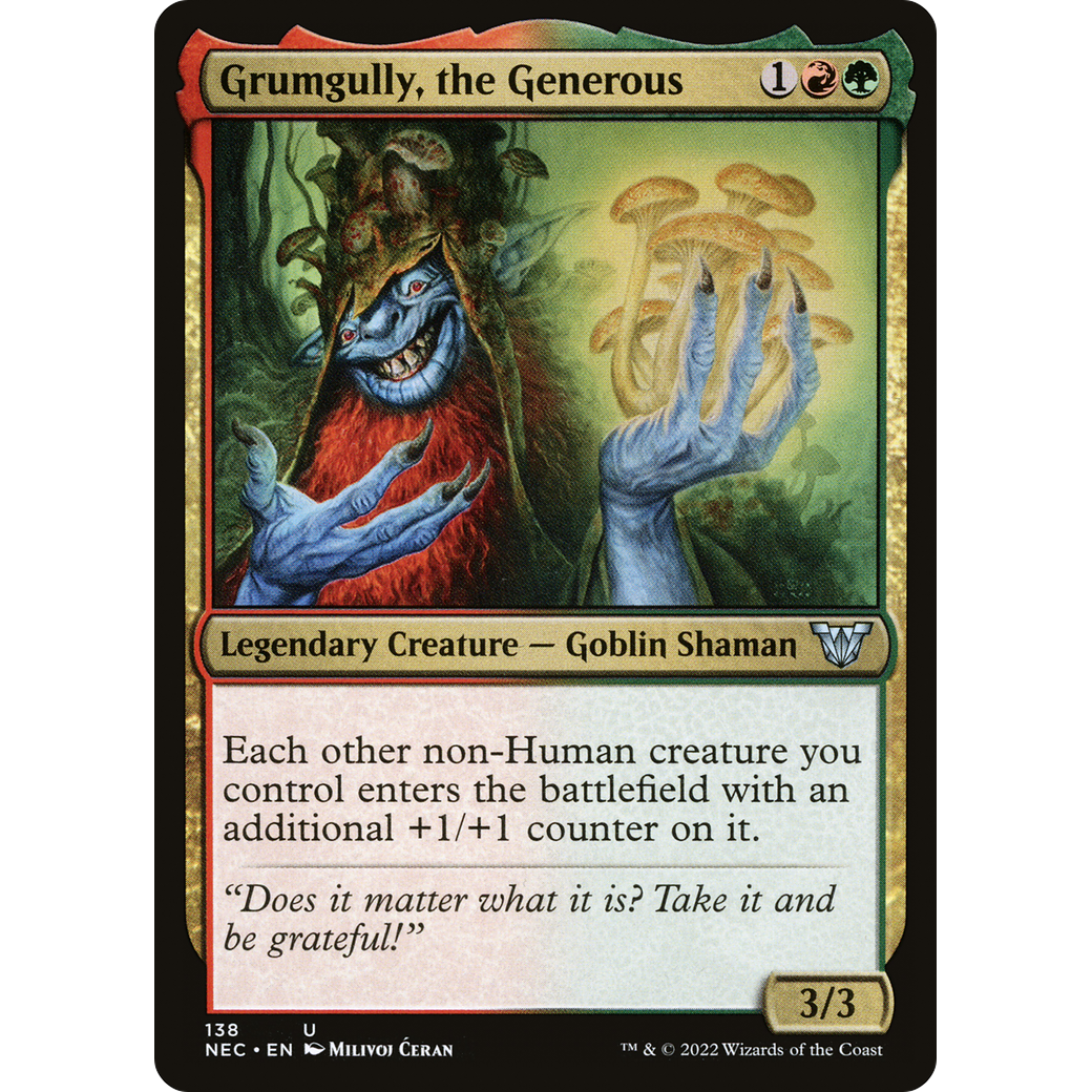 Grumgully, the Generous (NEC-138) - Neon Dynasty Commander