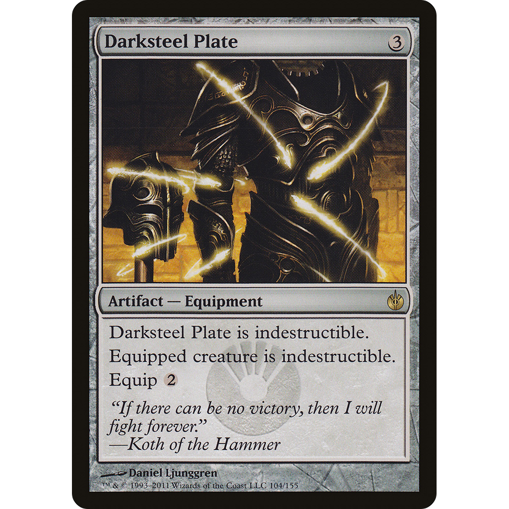 Darksteel Plate (MBS-104) - Mirrodin Besieged Foil