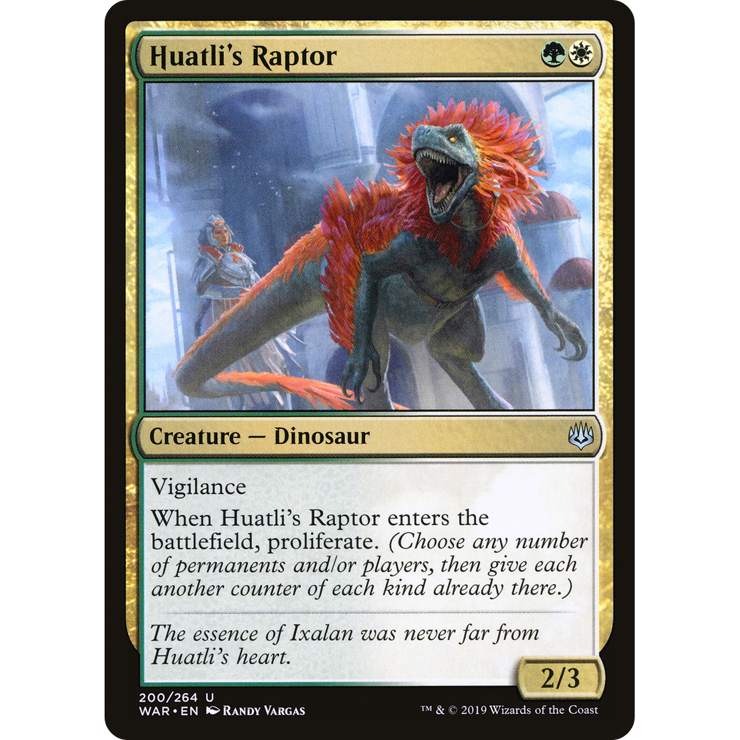 Huatli's Raptor (WAR-200) - War of the Spark Foil