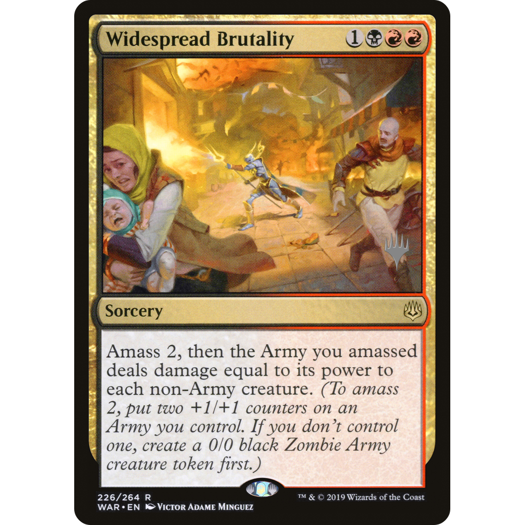 Widespread Brutality (PPELD-226) - War of the Spark Promos Foil