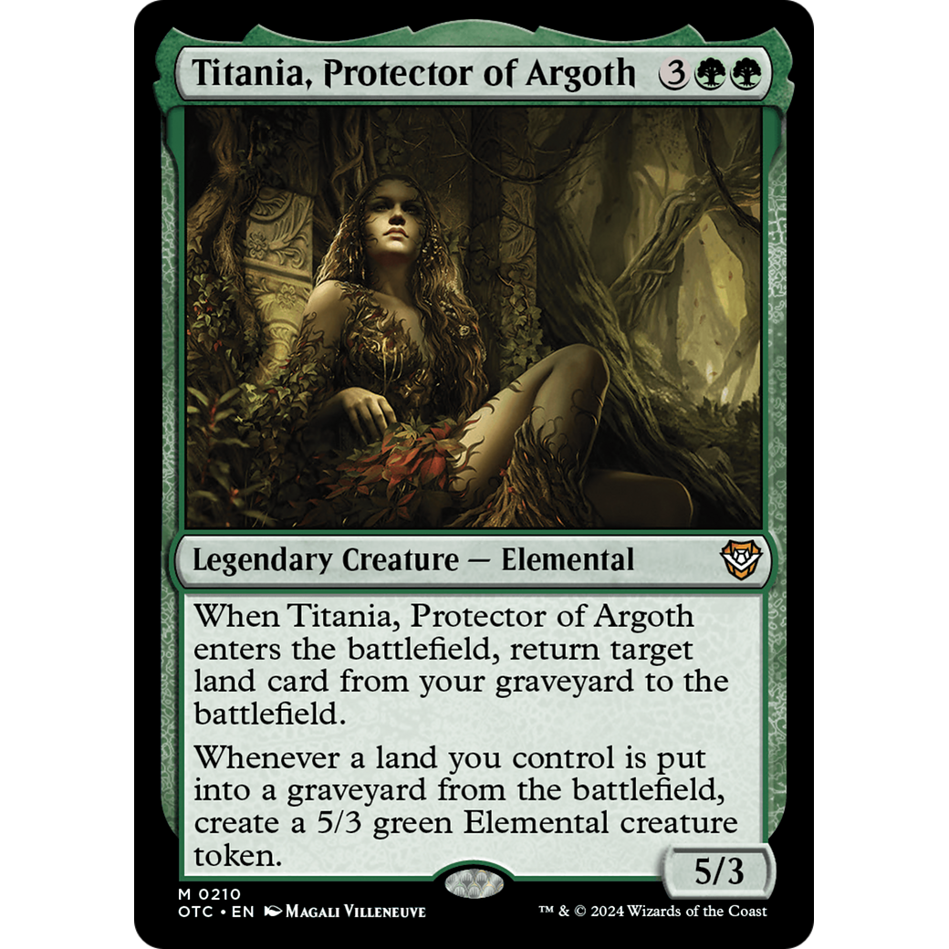 Titania, Protector of Argoth (OTC-210) - Outlaws of Thunder Junction Commander