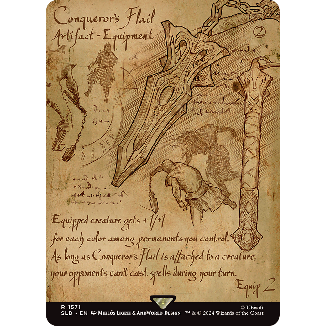 Conqueror's Flail (SLD-1571) - Secret Lair Drop (Borderless)
