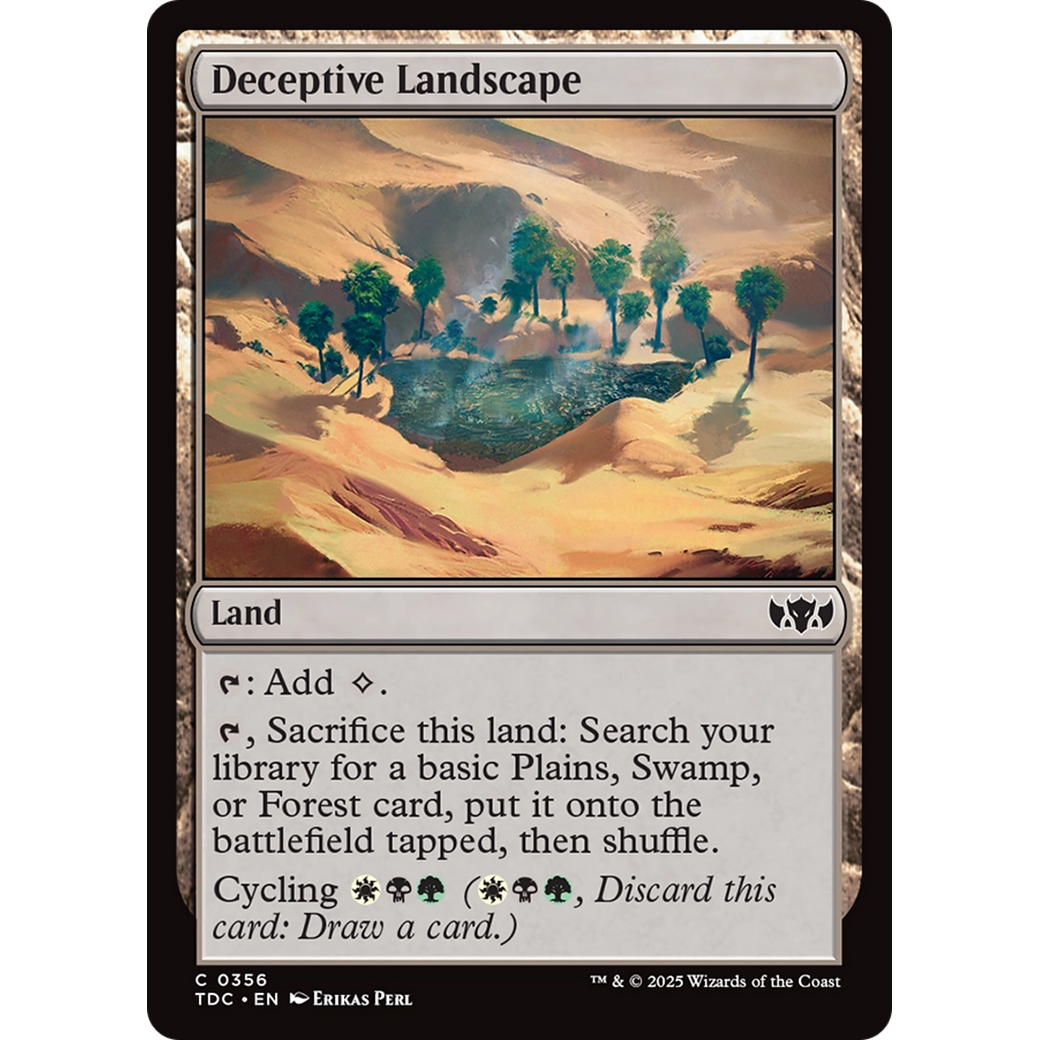 Deceptive Landscape (TDC-356) - Commander: Tarkir: Dragonstorm