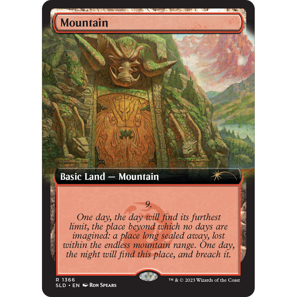 Mountain (1366) (SLD-1366) - Secret Lair Drop: (Extended Art) Foil