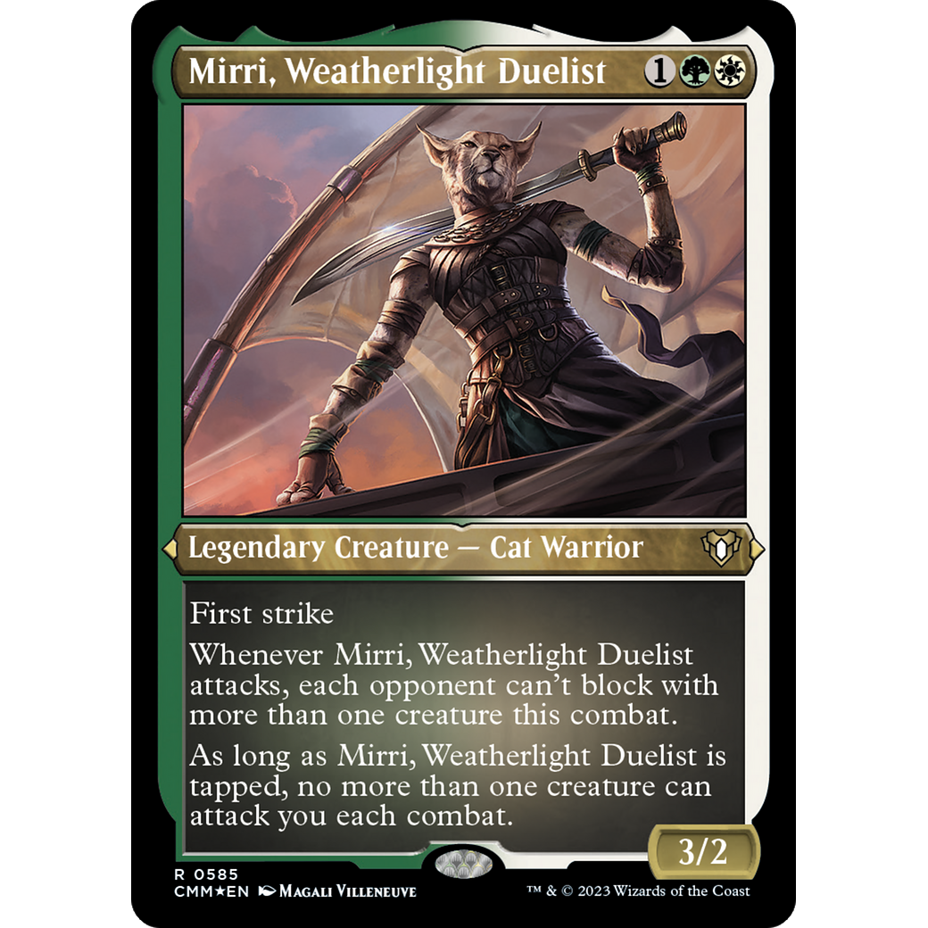Mirri, Weatherlight Duelist (CMM-585) - Commander Masters Etched Foil