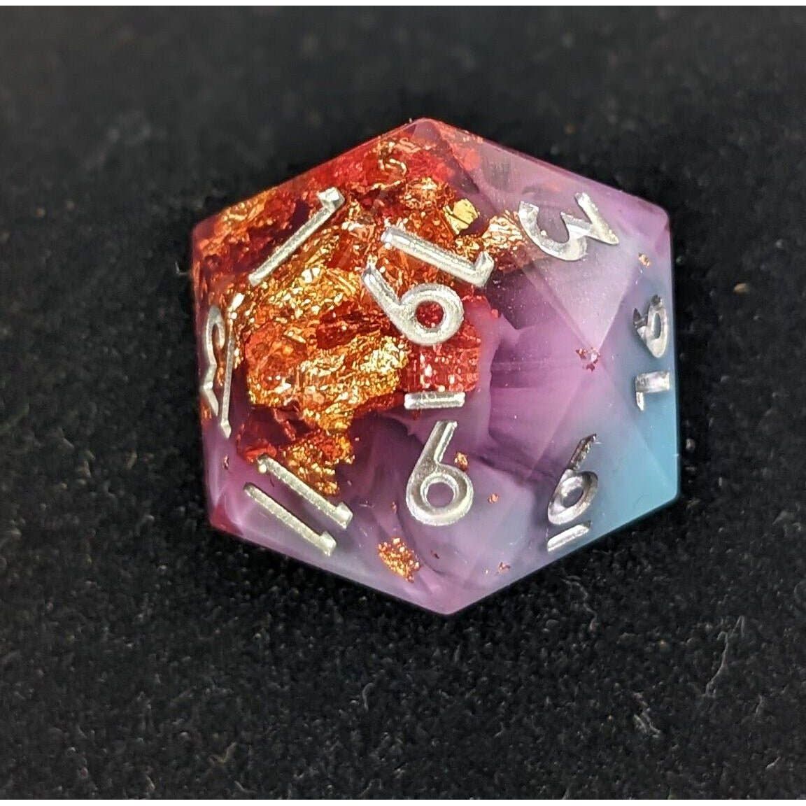 Celestial Frostglass 7-Piece Polyhedral Dice Set