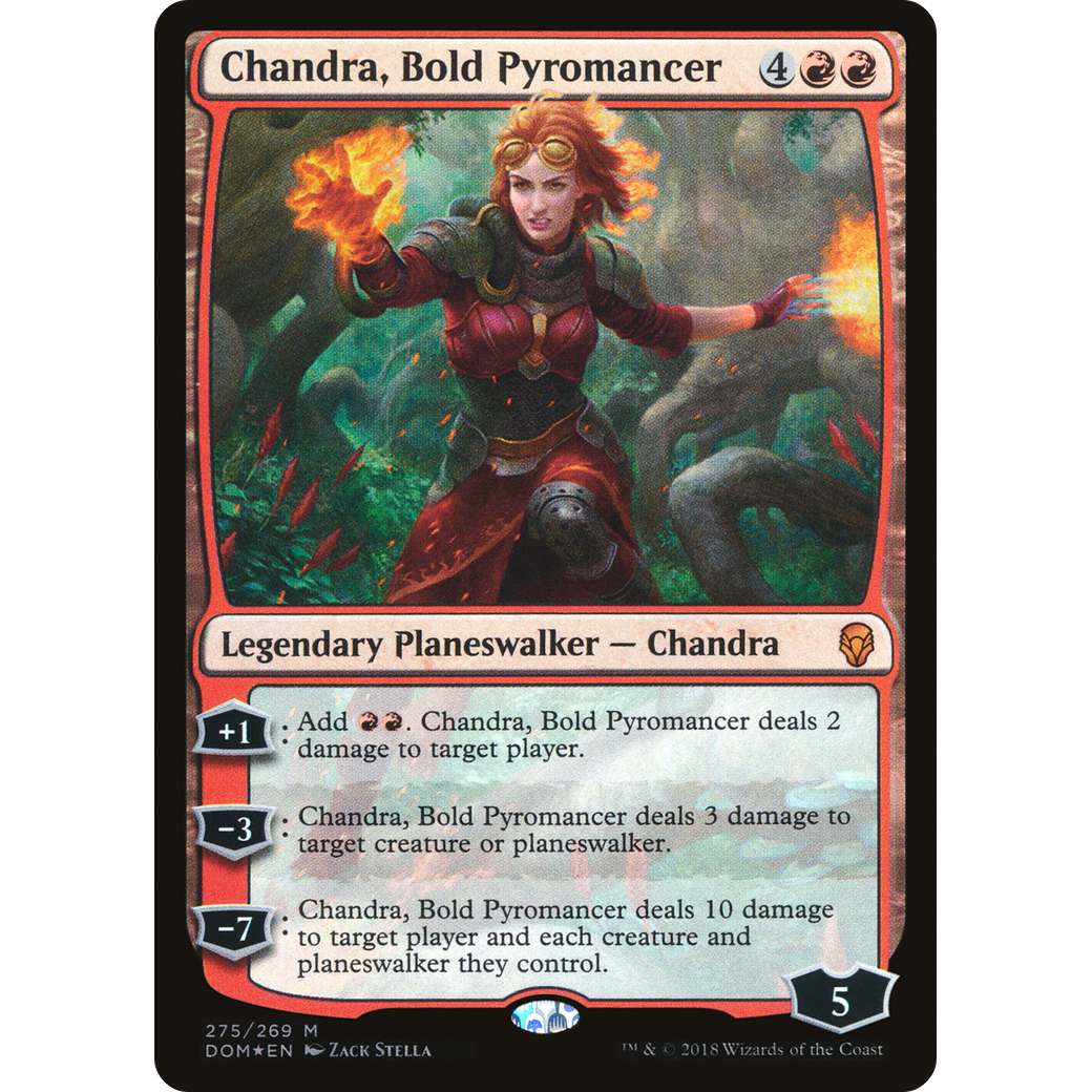Chandra, Bold Pyromancer (DOM-275) - Dominaria Foil