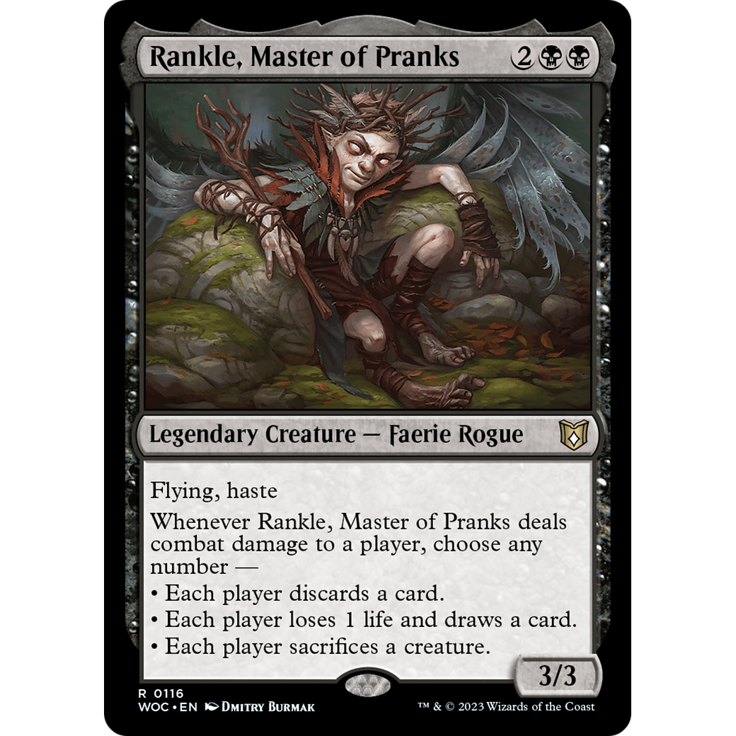 Rankle, Master of Pranks (WOC-116) - Wilds of Eldraine Commander