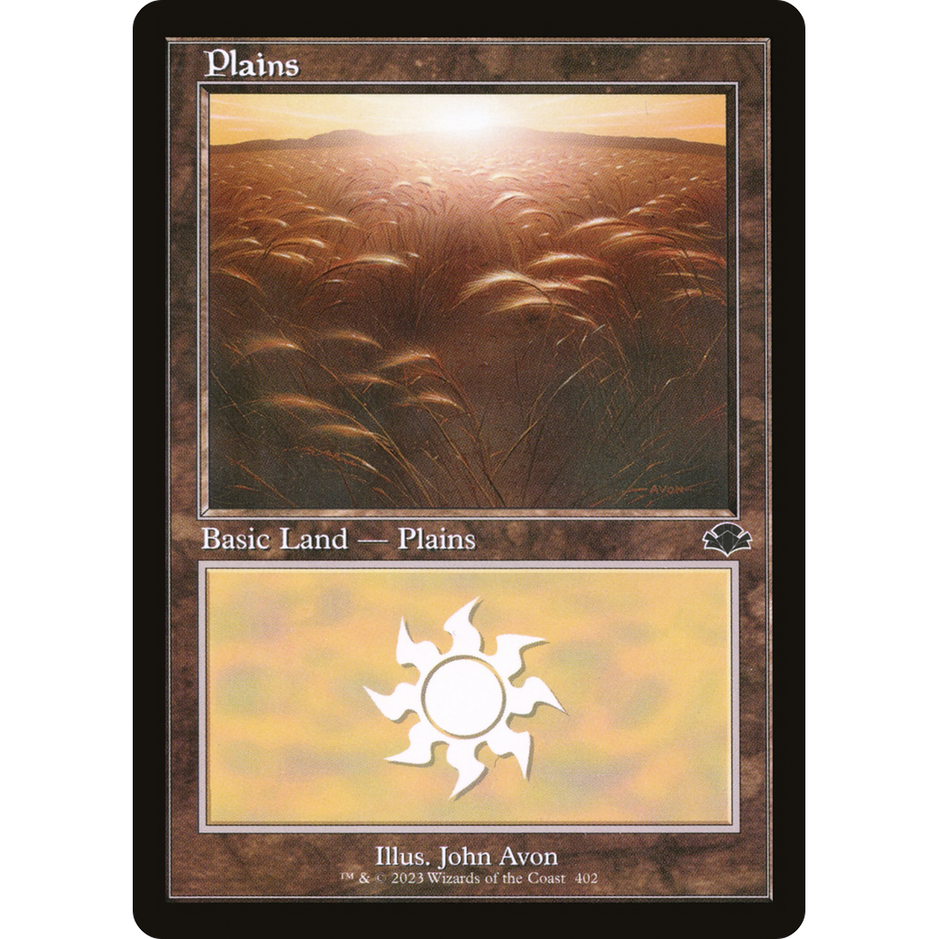 Plains (402) (Retro Frame) (DMR-402) - Dominaria Remastered Foil