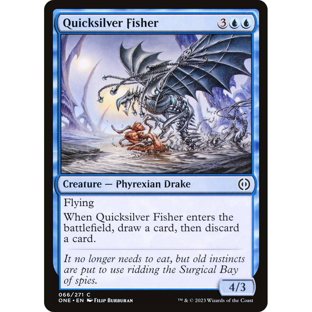 Quicksilver Fisher (ONE-066) - Phyrexia: All Will Be One Foil