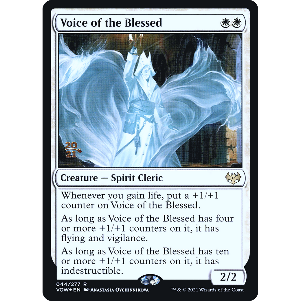 Voice of the Blessed (PRE-044) - Innistrad: Crimson Vow Promos Foil