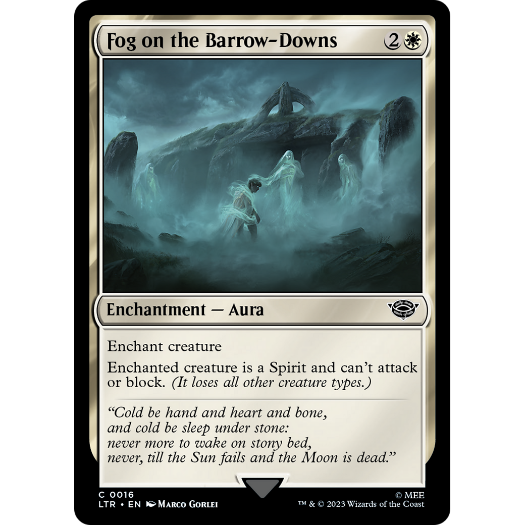 Fog on the Barrow-Downs (LTR-016) - The Lord of the Rings: Tales of Middle-earth Foil