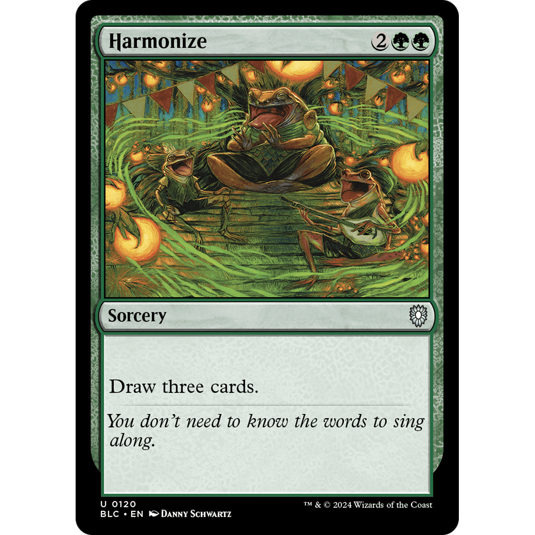 Harmonize (BLC-120) - Bloomburrow Commander