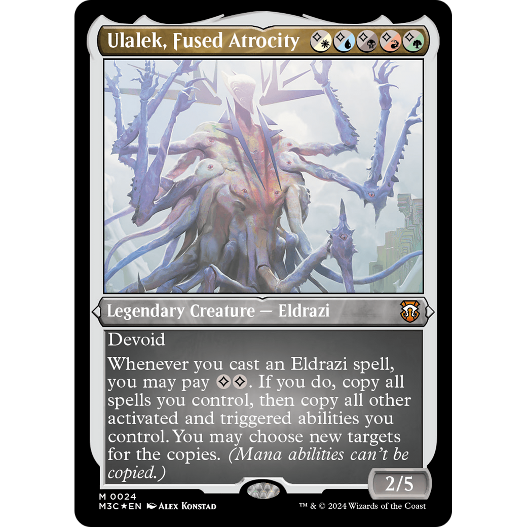 Ulalek, Fused Atrocity (M3C-024) - Modern Horizons 3 Commander Etched Foil
