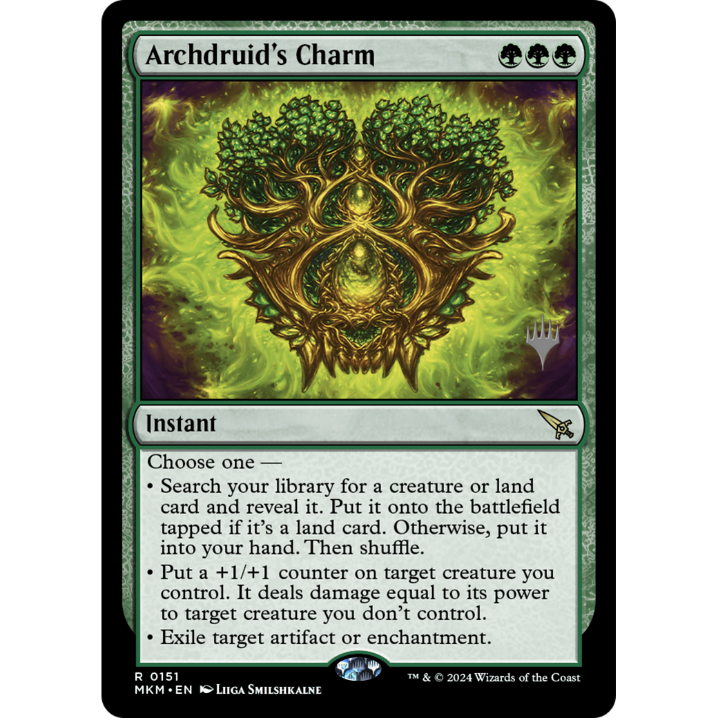 Archdruid's Charm (PPMKM-151P) - Murders at Karlov Manor Promos