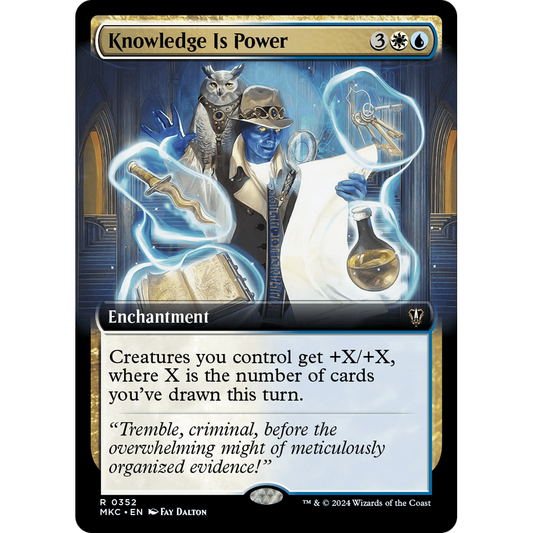 Knowledge Is Power (MKC-352) - Murders at Karlov Manor Commander: (Extended Art)