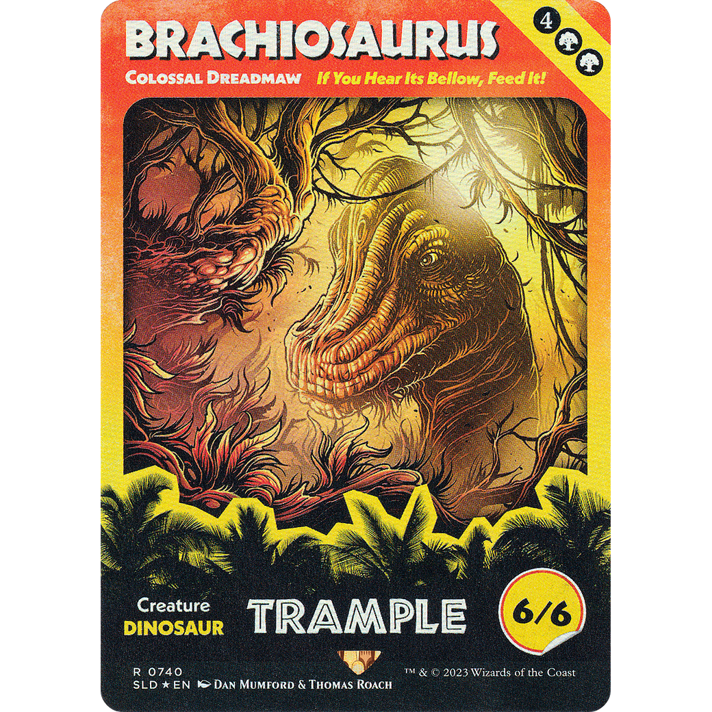 Brachiosaurus - Colossal Dreadmaw (SLD-740) - Secret Lair Drop / Brachiosaurus (Borderless)