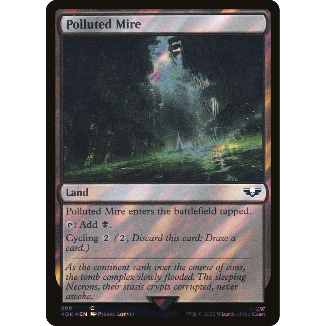 Polluted Mire (40K-288) - Warhammer 40,000 Commander Foil