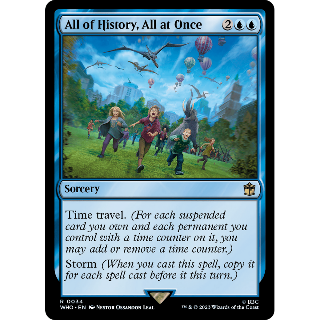 All of History, All at Once (WHO-034) - Doctor Who Foil