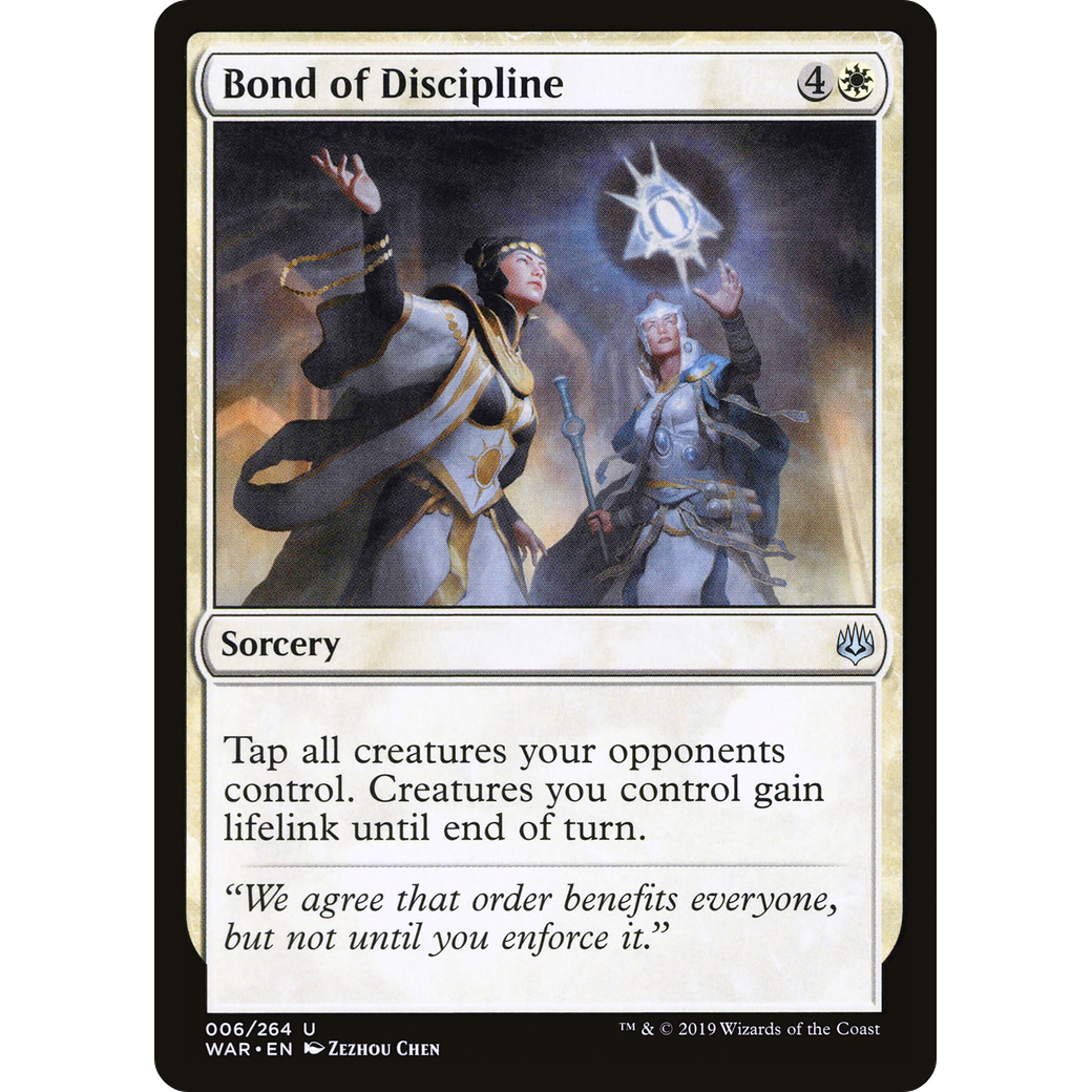Bond of Discipline (WAR-006) - War of the Spark Foil